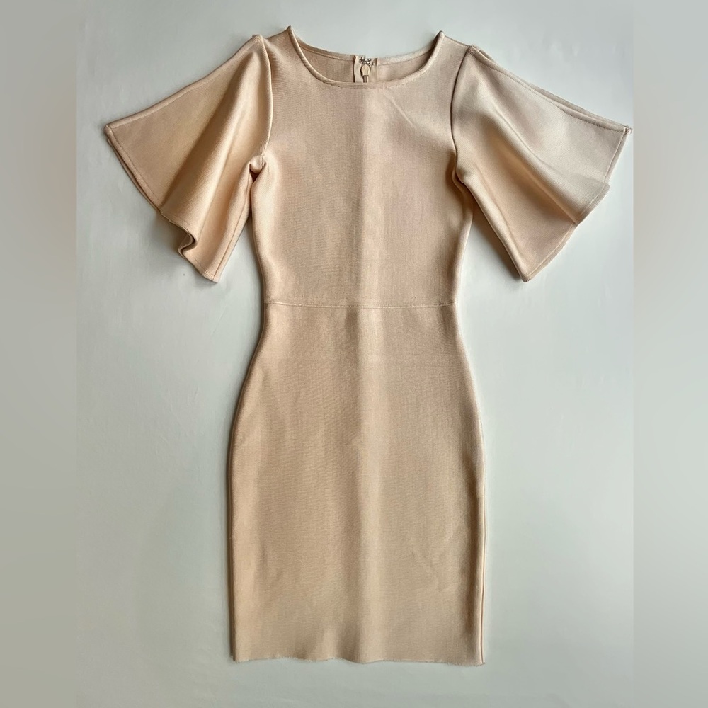 Chic Cream Long Sleeve Dress